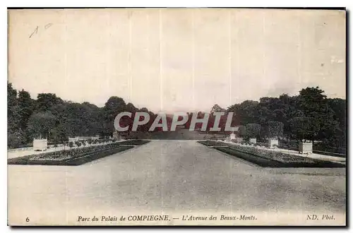 Ansichtskarte AK Parc du Palais de Compiegne l'Avenue des Beaux Monts