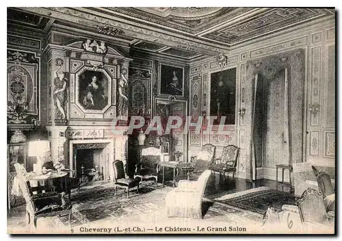 Ansichtskarte AK Cheverny L et Ch le Chateau le Grand Salon