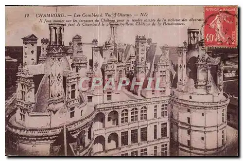 Cartes postales Chambord les Combles a Vol d'Oiseau