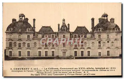 Ansichtskarte AK Cheverny I et L le Chateau commence au XVII siecle termine en 1634