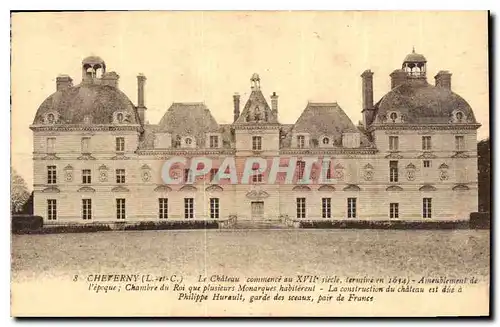 Ansichtskarte AK Cheverny L et C le Chateau Commence au XVII siecle termine en 1614