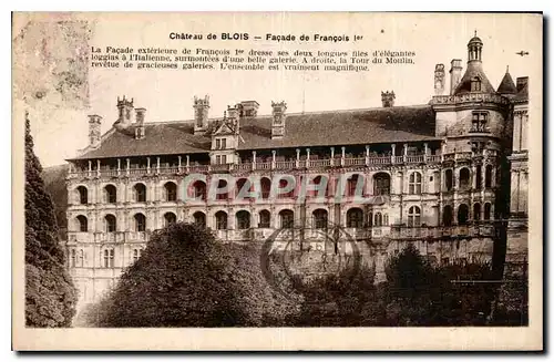 Cartes postales Chateau de Blois Facade de Francois Ier