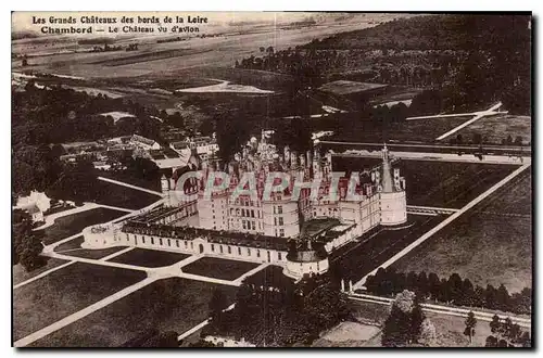 Ansichtskarte AK Les Grands Chateaux des bords de la Loire Chambord le Chateau vu d'avion