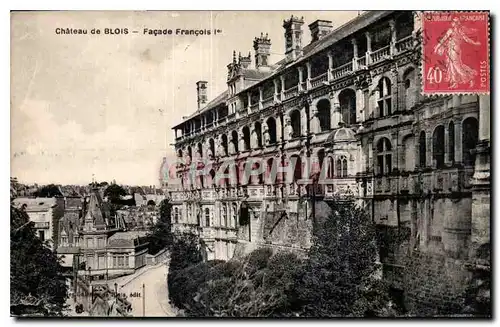 Cartes postales Chateau de Blois Facade Francois Ier