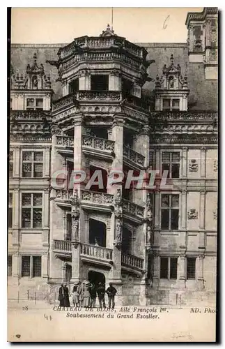 Ansichtskarte AK Chateau de Blois Aile Francois Ier Soubassement du Grand Escalier