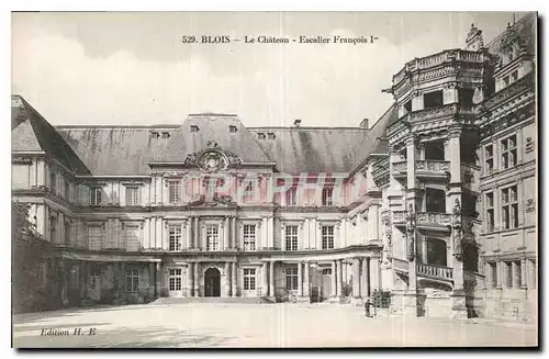 Cartes postales Blois le Chateau Escalier Francois Ier