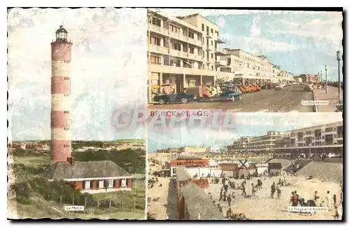 Ansichtskarte AK Berck plage Le phare La promenade La plage et le remblai