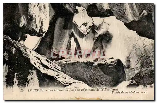 Cartes postales Lourdes les Grottes du loup Palais de la Madone