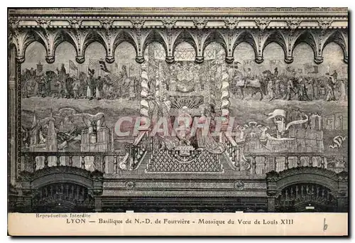 Ansichtskarte AK Lyon Basilique de N D de Fourviere mosaique du Voeu de Louis XIII