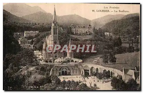 Cartes postales Les Pyrenees Lourdes la Basilique