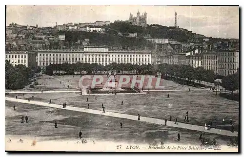 Ansichtskarte AK Lyon ensemble de la Place Bellecour