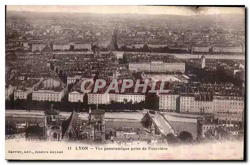 Ansichtskarte AK Lyon vue panoramique prise de Fourviere