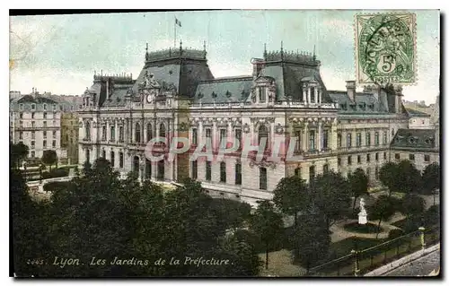 Cartes postales Lyon les Jardins de la Prefecture