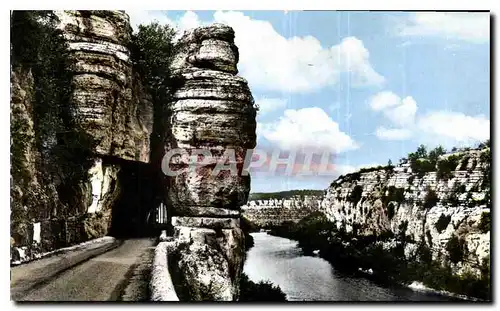 Ansichtskarte AK Paysages du Vivarais les Gorges de l'Ardeche Entree du Defile de Ruoms