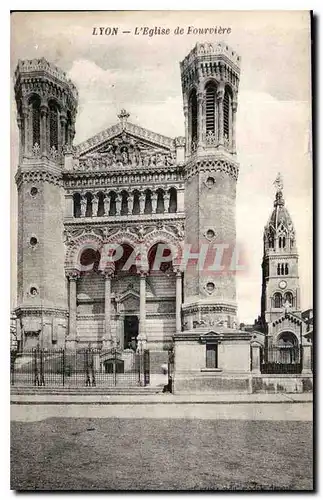 Cartes postales Lyon l'Eglise de Fourviere