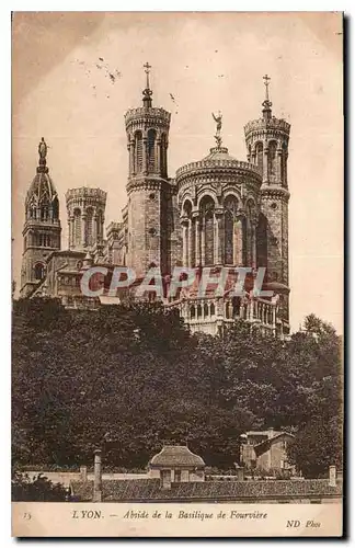 Cartes postales Lyon abside de la Basilique de Fourviere