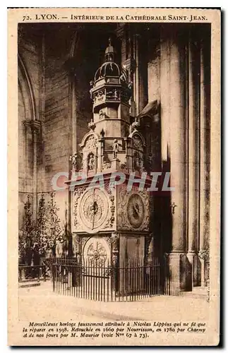 Ansichtskarte AK Lyon Interieur de la Cathedrale Saint Jean