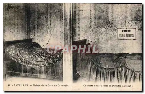 Cartes postales Bazeilles Maison de la Derniere Cartouche chambre d'ou fut tiree la derniere Cartouche