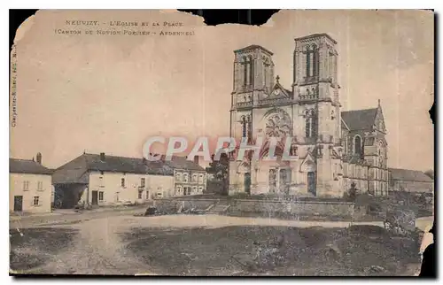 Cartes postales Neuvizy l'Eglise et la Place