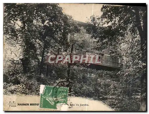 Cartes postales Maison historique vue du Jardin