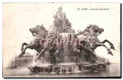 Cartes postales Lyon Fontaine Bartholdi
