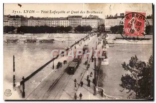 Ansichtskarte AK Lyon Pont Lafayette et Quai des Brotteaux