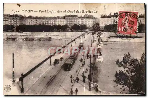 Cartes postales Lyon Pont Lafayette et Quai des Brotteaux