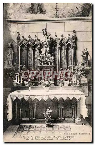 Cartes postales Saint Antoine des Hauts Buttes Autel de Notre Dame du Mont Carmel
