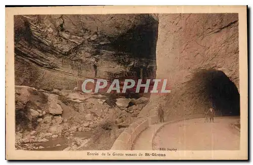 Ansichtskarte AK Entree de la Grotte venant de St Girons