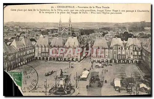 Cartes postales Charleville Panorama de la Place Ducale