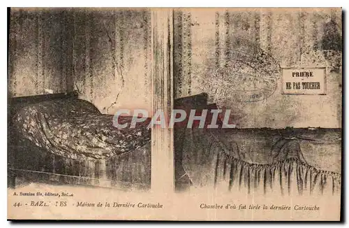 Cartes postales Bazeilles Maison de la Derniere Cartouche chambre d'ou fut tiree la derniere Cartouche