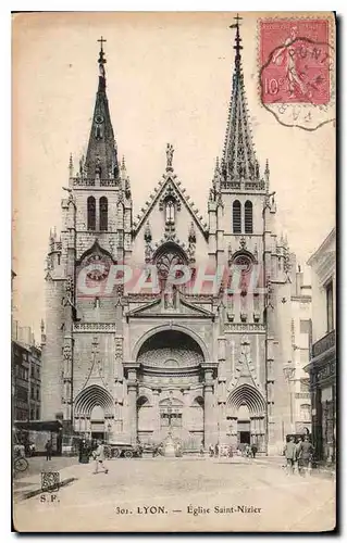 Ansichtskarte AK Lyon Eglise Saint Nizier