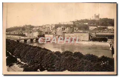 Ansichtskarte AK La Douce France Lyon Rhone la Saone et la Coteau de Fourviere