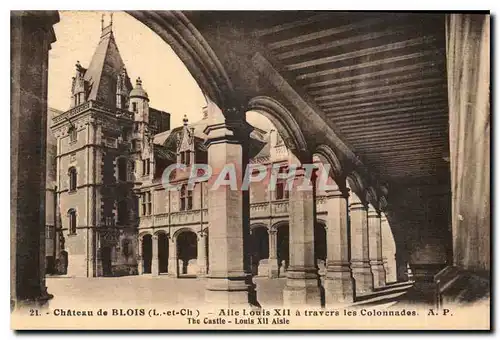 Ansichtskarte AK Chateau de Blois L et Ch Aile Louis XII a travers les Colonnades