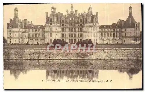 Ansichtskarte AK Chambord Le Chateau Monument historique