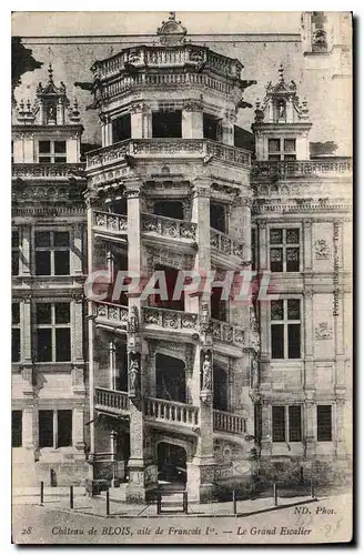 Ansichtskarte AK Chateau de Blois aile de Francois I Le Grand Escalier