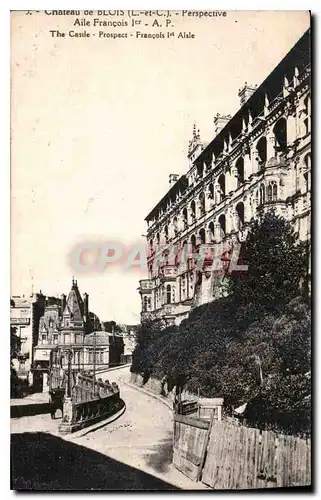 Cartes postales Chateau de Blois L et C Perspective Aile Francois I