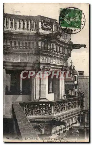 Cartes postales Blois Le Chateau Escalier Francois I Le Sommet de l'Escalier