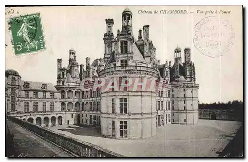 Ansichtskarte AK Chateau de Chambord Vue prise a l'ouest