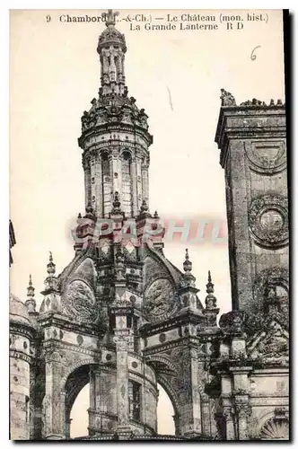 Cartes postales Chambord L et Ch Le Chateau mon his La Grande Laterne