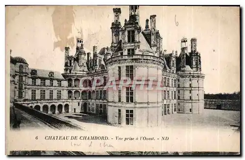 Ansichtskarte AK Chateau de Chambord Vue prise a l'Ouest