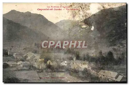 Cartes postales Les Pyrenees Ariegeoises Capoulet et Junac Vue generale