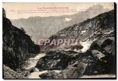 Cartes postales Les Pyrenees Ariegeoises Environs d'Ax les Thermes Torrent de Gnoles
