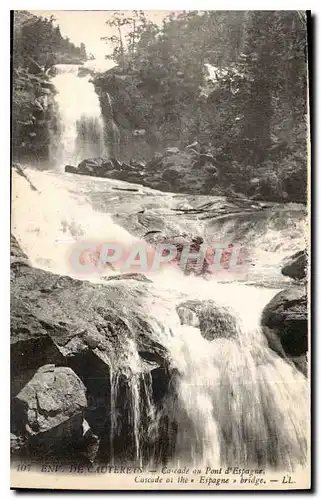 Ansichtskarte AK Env de Cauterets Cascade au Pont d'Espague