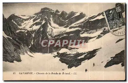 Ansichtskarte AK Gavarnie Chemin de la Breche de Roland