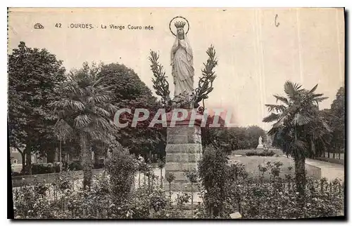 Cartes postales Lourdes La Vierge Couronnee