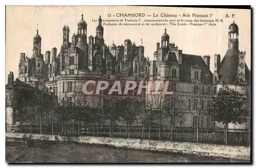 Ansichtskarte AK Chambord Le Chateau Aile Francois I