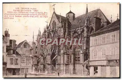 Ansichtskarte AK Troyes Aube eglise St Urbain batie sur l'ordre du Pape Urbain