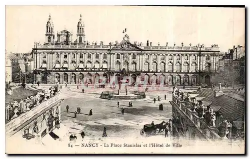 Cartes postales Nancy La Place Stanislav et l'hotel de Ville