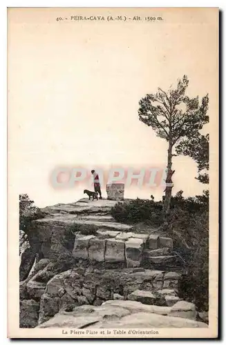 Cartes postales La Peira Cava et la Table d'Orientation
